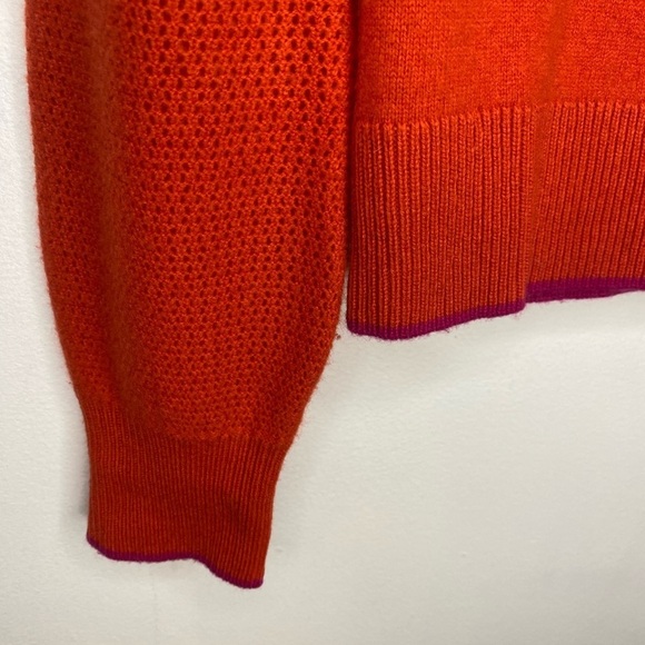 Rag And Bone Cashmere Mock Neck Mixed Knit Sweater - Picture 3 of 7